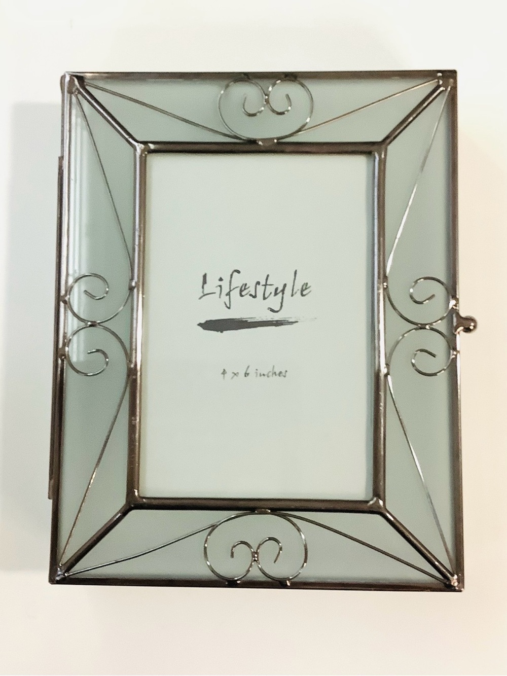 Lifestyle Decorative Metal Silver tone and Glass Picture Frame & Keepsake Box